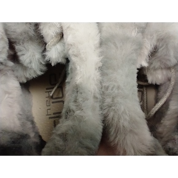 Hey Dude Britt Women's 9 Sunset Smoke Gray Faux Fur Ankle High Bootie - Picture 11 of 11